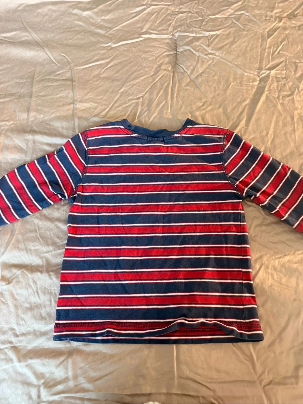 Vintage Carter's Red & Navy Striped Long Sleeve Tee